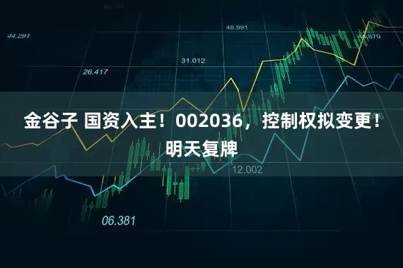 金谷子 国资入主！002036，控制权拟变更！明天复牌